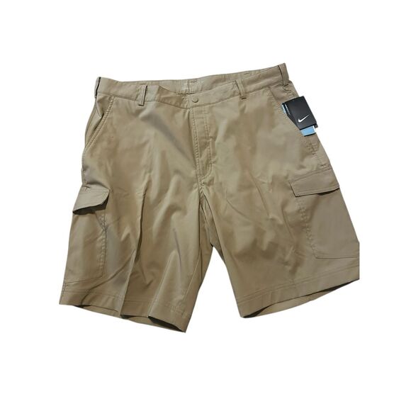 NEW WITH TAGS Nike Golf mens 36 shorts brown dri fit flat front tech 638473-235 - Picture 2 of 7
